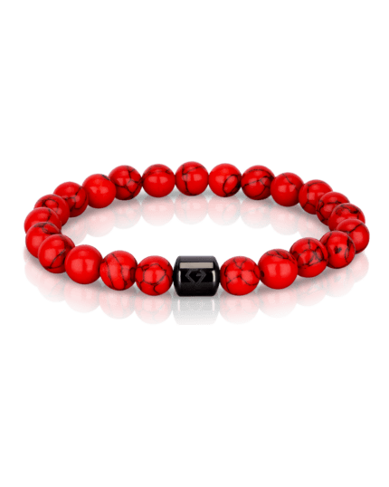 CASCARY Armband chic - Red Howlith - LIMITED 01-50/50