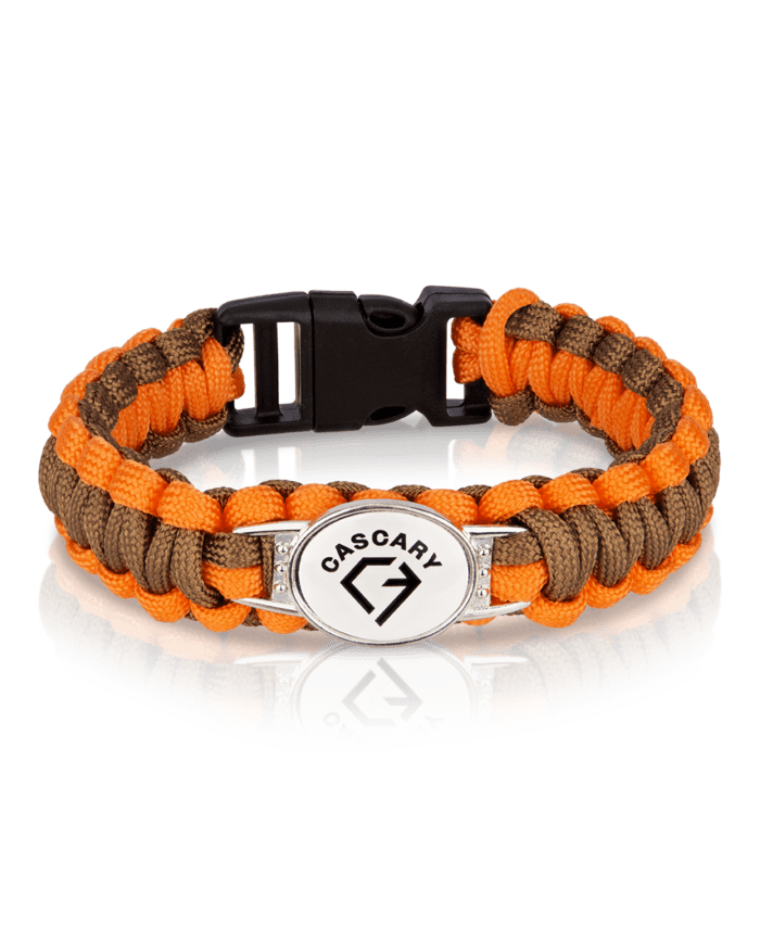 cascary armband heavy brown orange limited 21cm cy hab 013 CASCARY Armband heavy - Brown-Orange - LIMITED 01-50/50