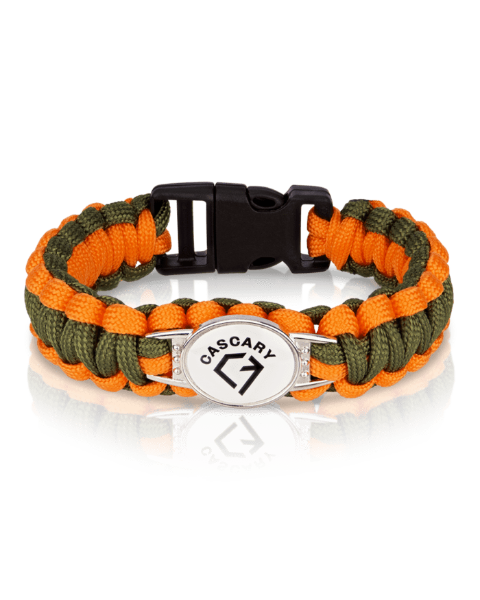 cascary armband heavy green orange limited 21cm cy hab 008 CASCARY Armband heavy - Green-Orange - LIMITED 01-50/50