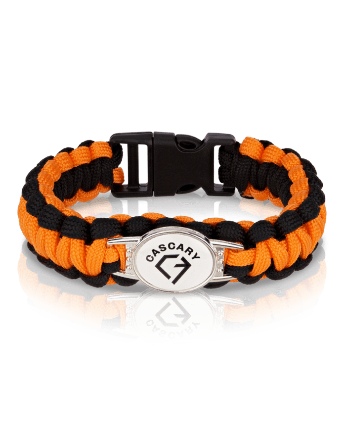 cascary armband heavy orange black limited 21cm cy hab 007 CASCARY Armband heavy - Orange-Black - LIMITED 01-50/50