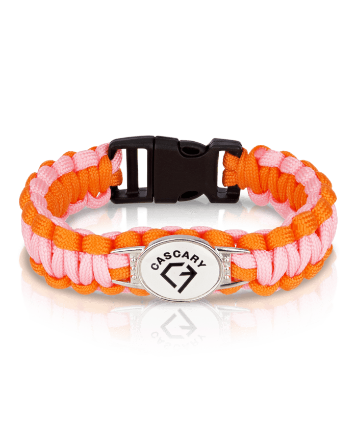 cascary armband heavy pink orange limited 21cm cy hab 014 CASCARY Armband heavy - Pink-Orange - LIMITED 01-50/50