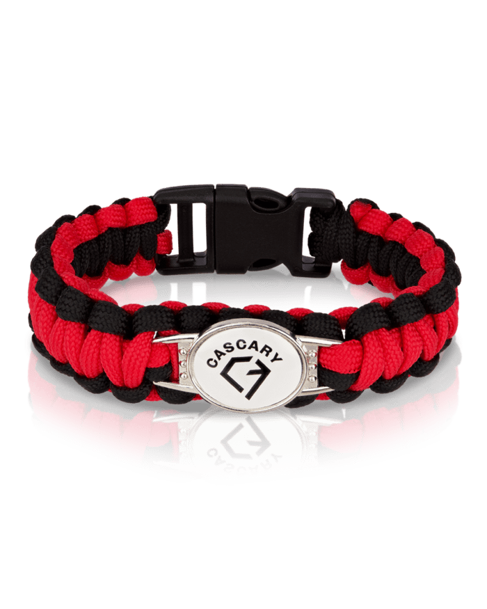 cascary armband heavy red black limited 21cm cy hab 018 CASCARY Armband heavy - Red-Black - LIMITED 01-50/50