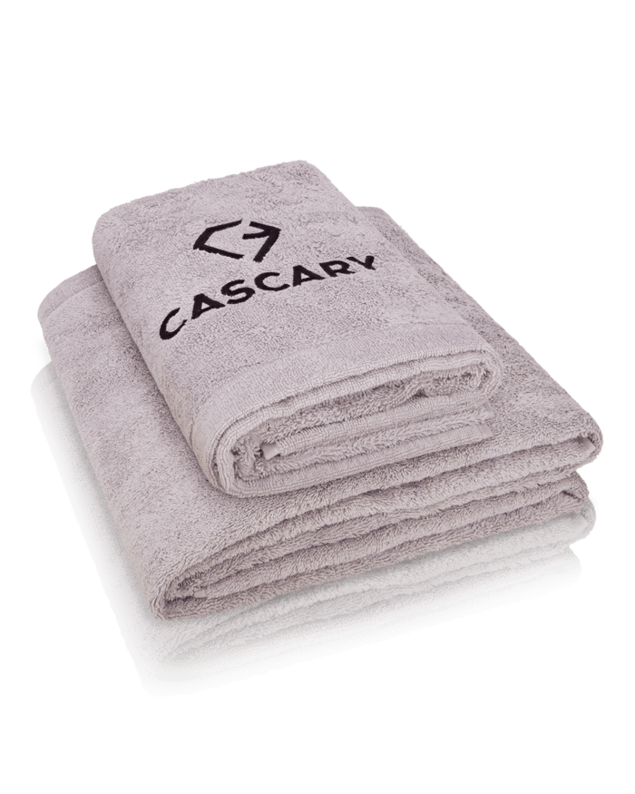 cascary gym handtuch und strand badetuch light gray set cy coe 009 CASCARY Gym Handtuch & Strand Badetuch – Set
