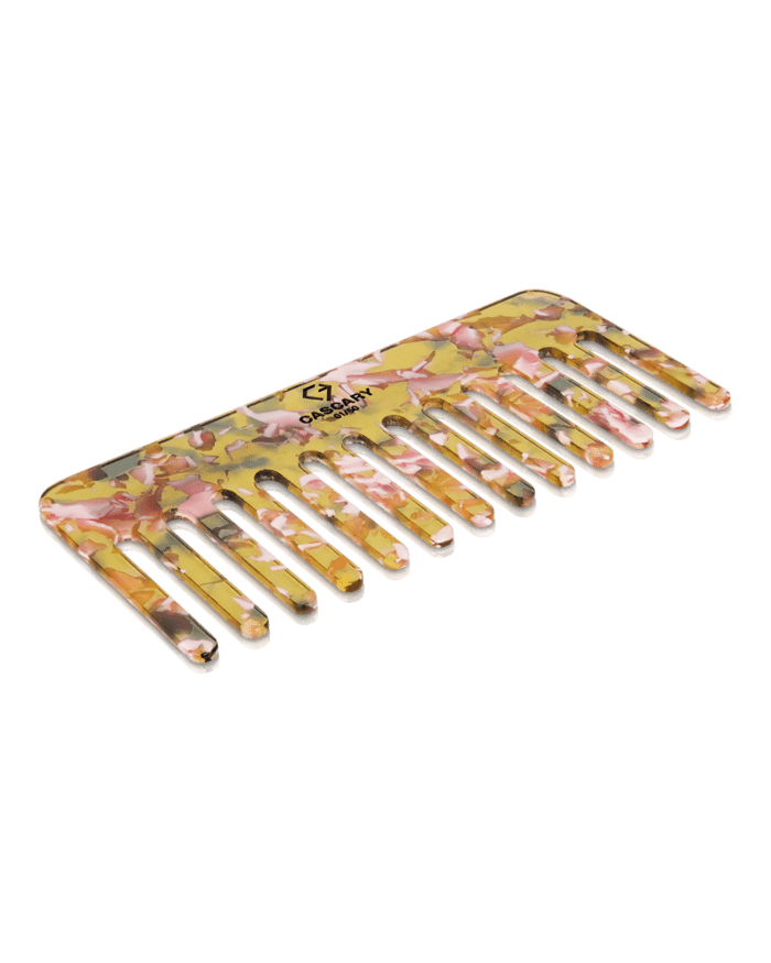 cascary haarkamm glass ocher 13x6cm cy hk 024 CASCARY Haarkamm - Glass Ocher - LIMITED 01-50/50