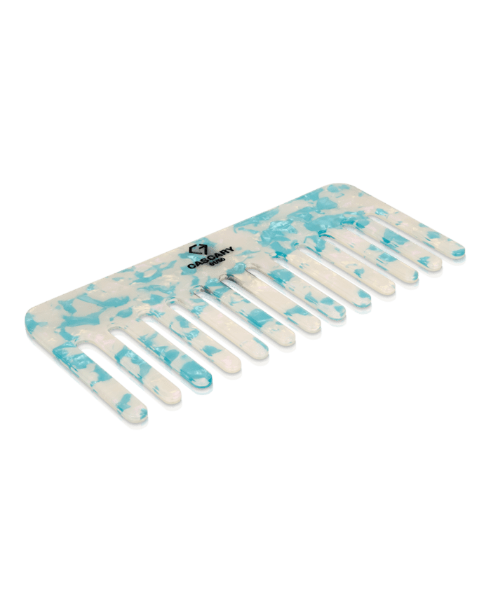 cascary haarkamm glitter turquoise 13x6cm cy hk 018 CASCARY Haarkamm - Glitter Turquoise - LIMITED 01-50/50