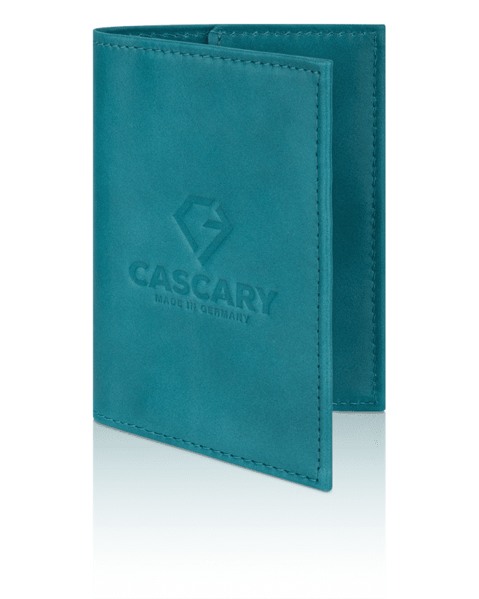 cascary reisepasshuelle sattelleder turquoise cy tp 002 1 CASCARY Reisepasshülle – edelstes Sattelleder