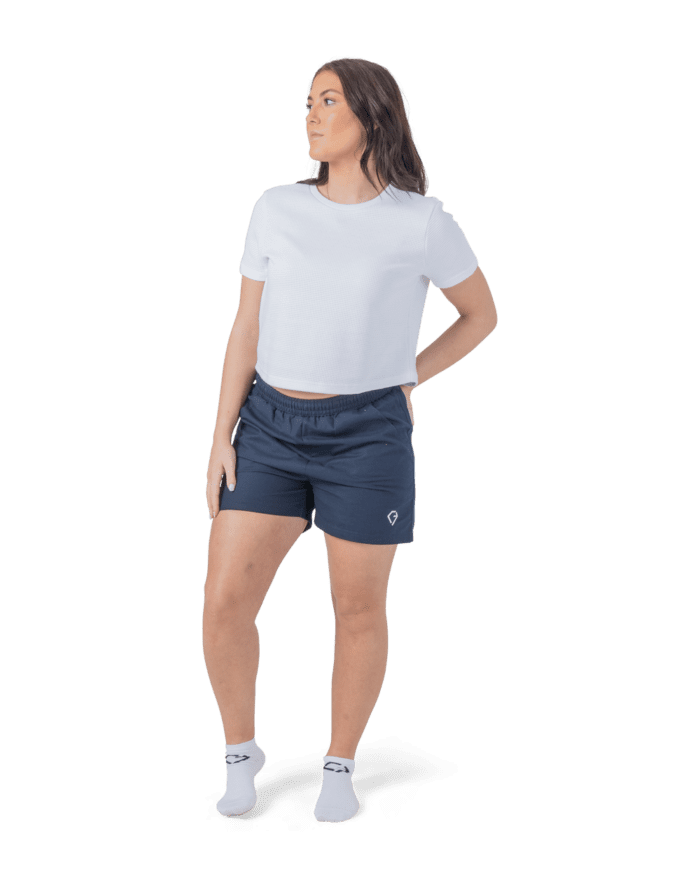 DSC07490 CASCARY Crop Shirt Waffel Piqué – oversize Top - UC