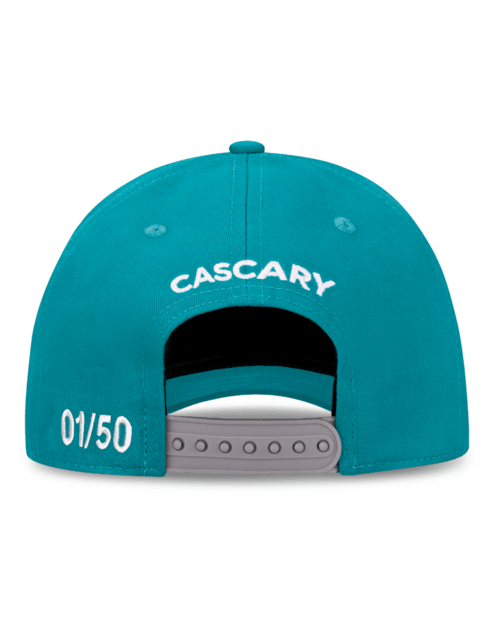 cascary baseballmuetze cotton turquoise limited 1 50 cascary cap 003 backside CASCARY Baseballmütze Cotton - turquoise - LIMITED 01-50/50