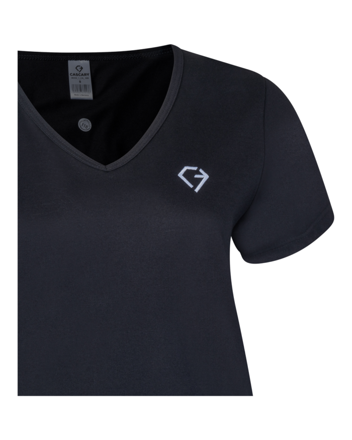 cascary figurbetontes slim fit t shirt mit v ausschnitt 36203 1 CA 008 06 CASCARY figurbetontes Slim Fit T-Shirt mit V-Neck